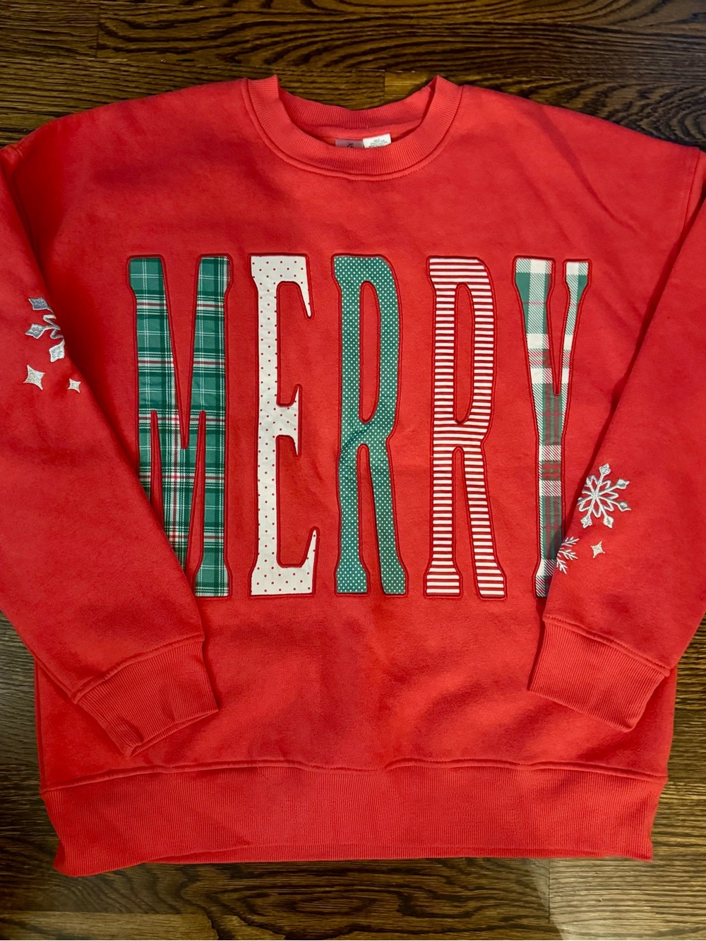 Altar’d State MERRY Holiday Sweatshirt - Classic Festive Crewneck- Size Xs